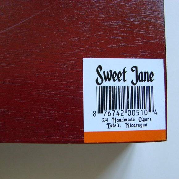 Deadwood Tobacco Co Sweet Jane Empty Wooden Cigar Box Collectible Storage Skull - Picture 3 of 11